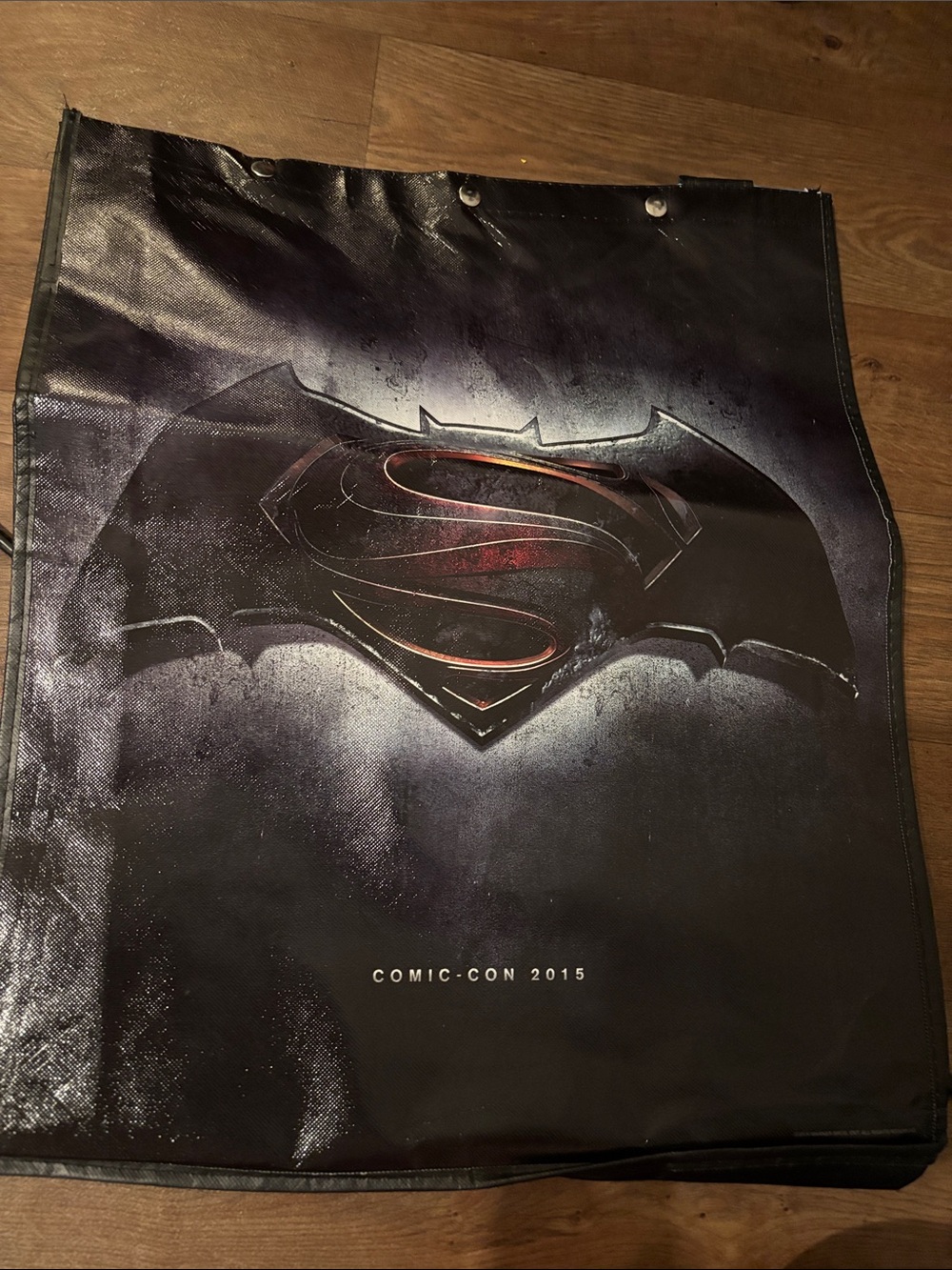 Black Batman v Superman Graphic Tote Bag - Comic-Con 2015